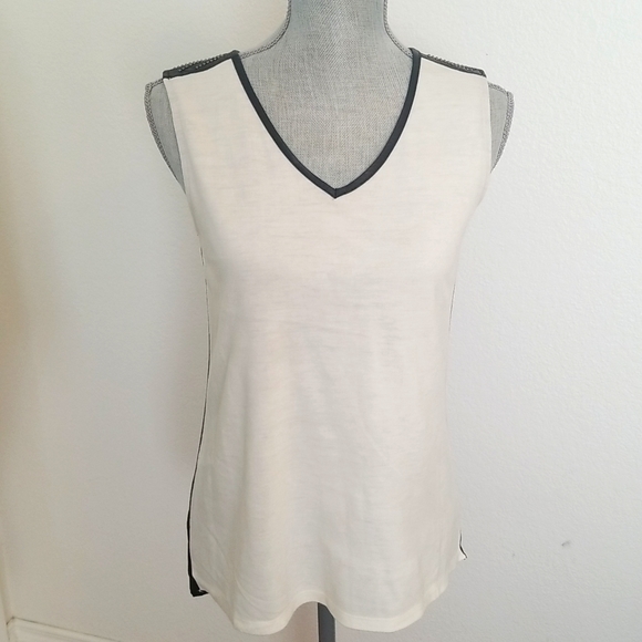 NWT Stella & Jamie Studded Leather Top, Size Small - Picture 2 of 10